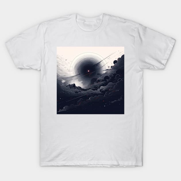 Dark Night T-Shirt by Sheptylevskyi